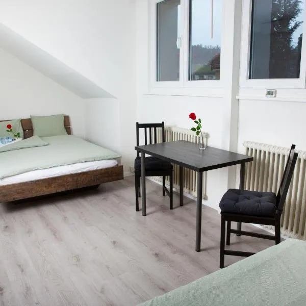 RUSTICO INN - SIMPLE ROOMS -- OLMA Messen & Autobahn 1 Min, HSG 6 Min, Spital 7min, günstige Parkplätze, hotel din St. Gallen