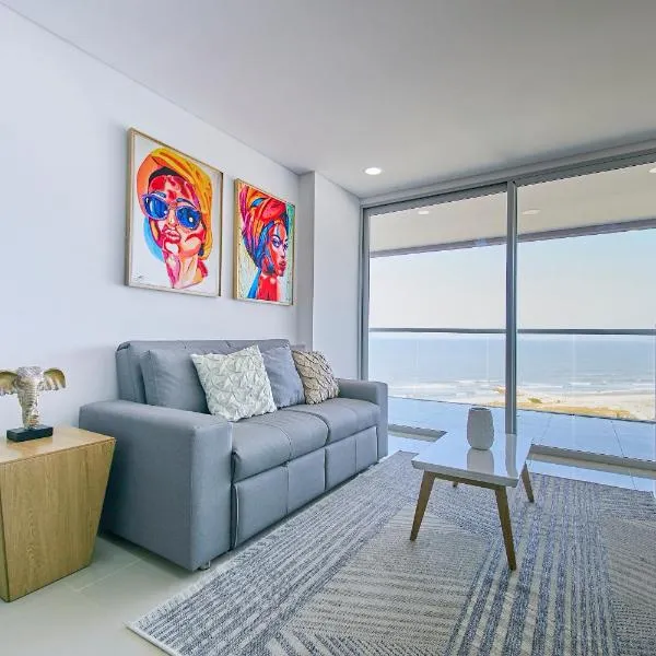 Artsy Oceanview Condo W Incredible Rooftop Pool, hôtel à Carthagène des Indes