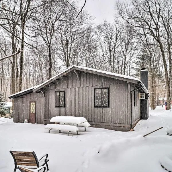 Near Skiing Pocono Lake Cabin with Screened Patio, hotel en Pocono Lake