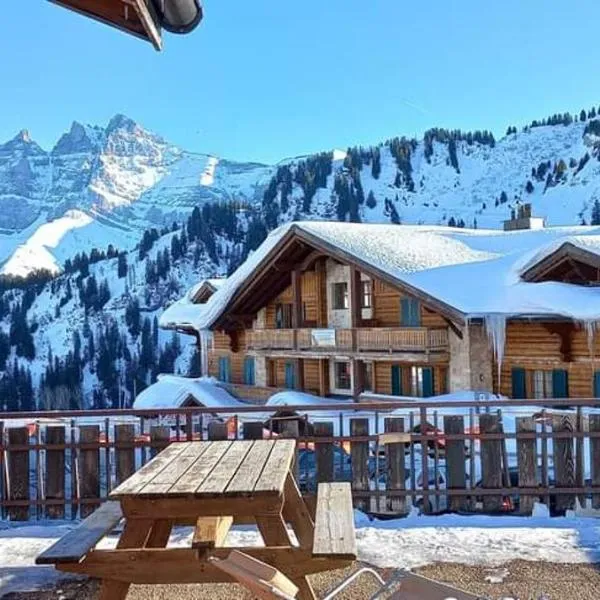 Freeride Hostel & Bar lounge, hotel i Champoussin