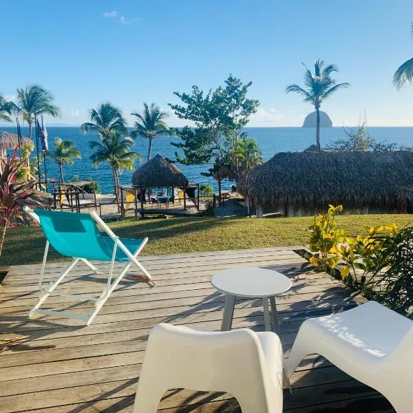 Studio "Ti Joyau", vue mer, piscine, classé Tourisme 4 étoiles, hotel di Le Diamant