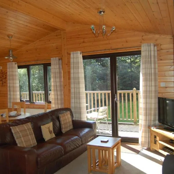Luxury woodland Alder Lodge, hotel v destinaci Killin