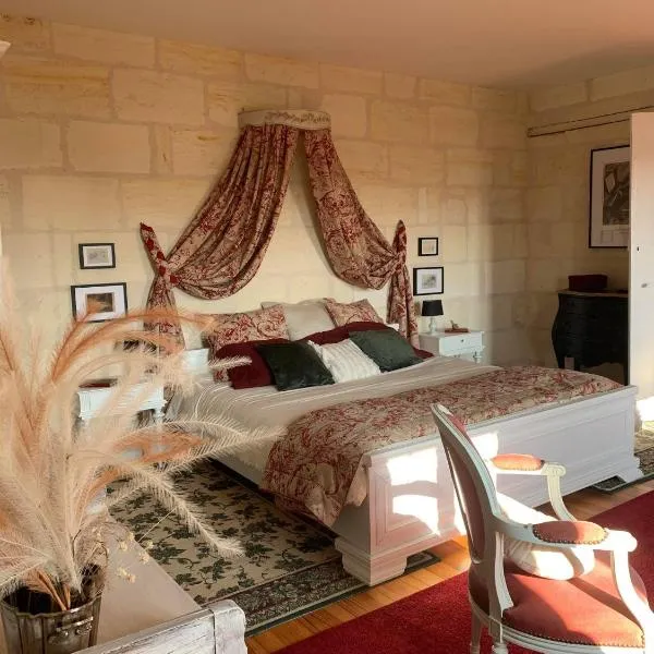 Chambre Merlot, piscine et spa, proche St Emilion, hotell sihtkohas Lugon et l’Ile du Carney