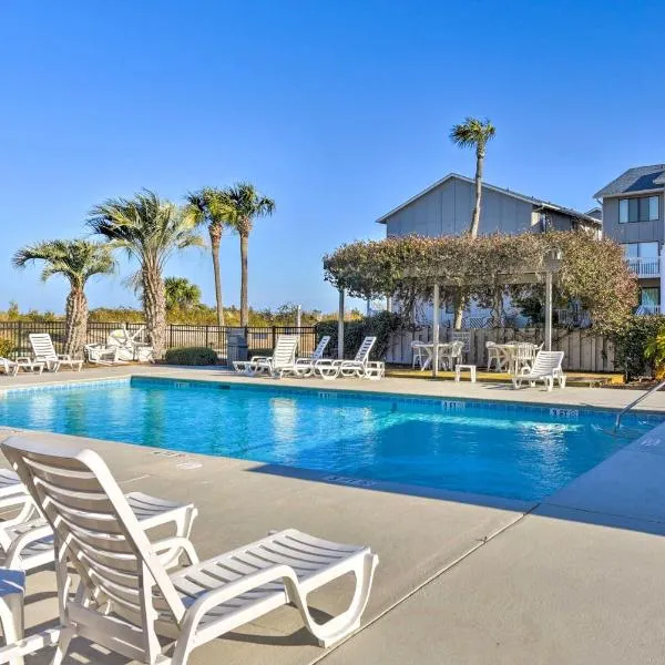 Ocean-View Saint Helena Island Condo - Pool Access, hotel in Oceanmarsh Subdivision