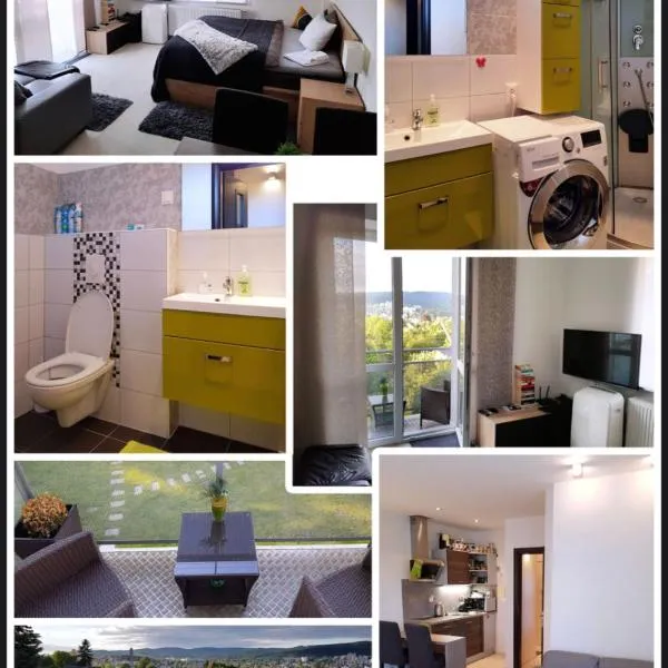 Plně vybavený krásný apartmán 1kk s balkonem, výhledem, hotel v Jablonci nad Nisou