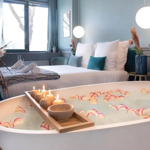 The Parisian Blue Eiffel Tower