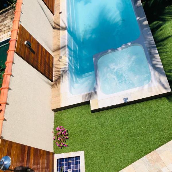 Casa de praia, piscina aquecida, cervejeira e bilhar