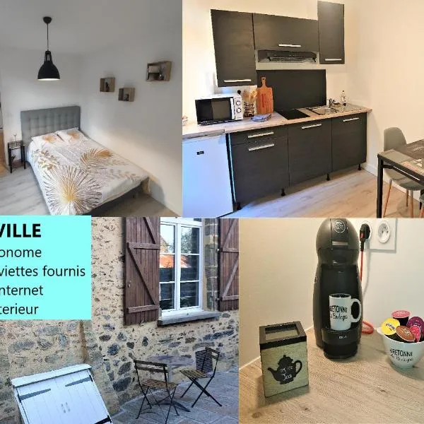 Appartement T2 "Le Cocoön" rez-de-jardin au calme, hotel ad Argentré-du-Plessis