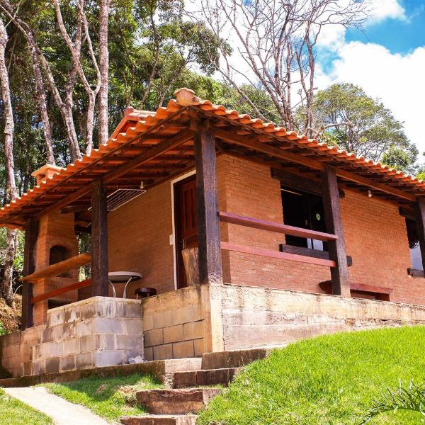 Chalé para 3 com Rede e Churrasqueira em Ibitipoca