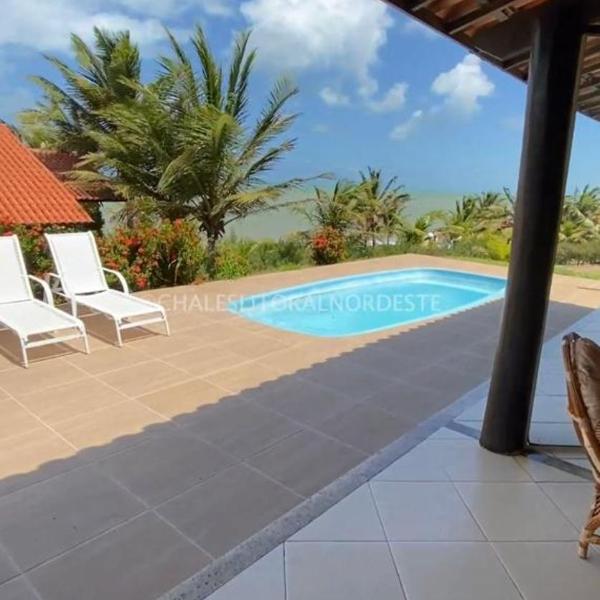 Chalé com piscina privada vista mar-Zumbi-RN - Foto 4
