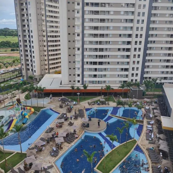 Solar das Águas Park Resort - Apartamento em Olímpia para 5 pessoas, hotel in Guaraci