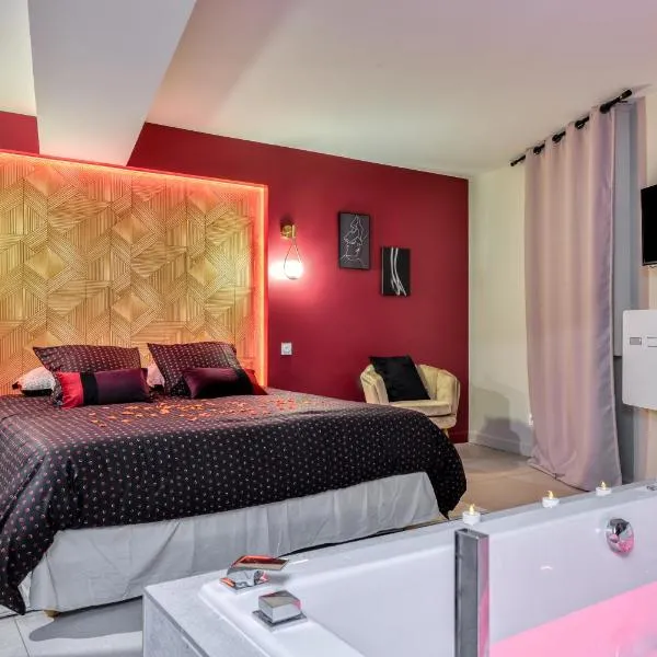 Les Gîtes de Laure - O Lit Divin, Instant de volupté, BALNEO SAUNA, Climatisation, 160m de la Cité Médiévale, hotel i Carcassonne