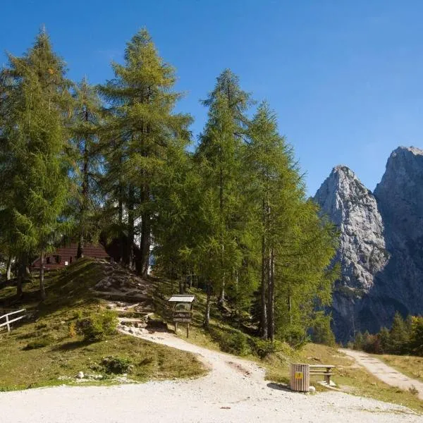 Erjavčeva mountain hut at Vršič pass, hotel in Trenta