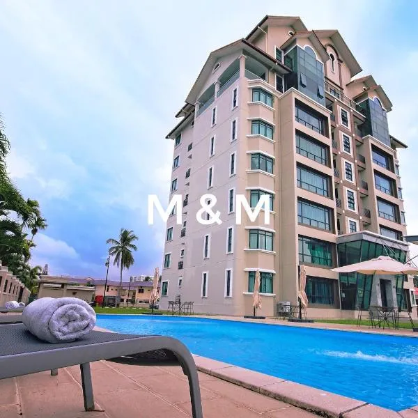 AA Residen Luxury Condo HOMESTAY 18mins walk Tanjung Aru Beach & GOLF Course, not Beach Side Resort, hotel in Kota Kinabalu
