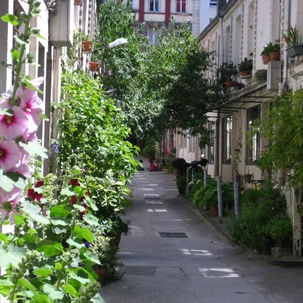 Cité Pilleux - Charming Studio in a flowery pedestrian lane