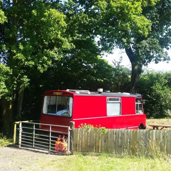 The Megabus near Tavistock and Dartmoor., מלון בLamerton