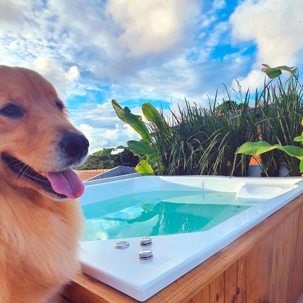 Piscina Aquecida, Jacuzzi, internet veloz, no centro de Serra Grande - Apt Laranja - Vila Pitangueira