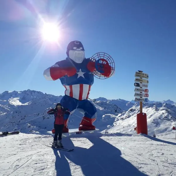 Appartement aux pieds des pistes la tania courchevel, hotel in La Perrière