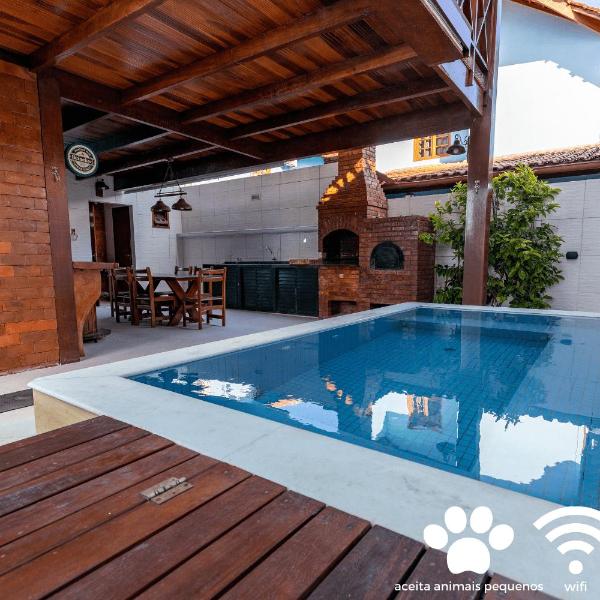Casa com 4Suítes, churrasq+Piscina privativa-SH014
