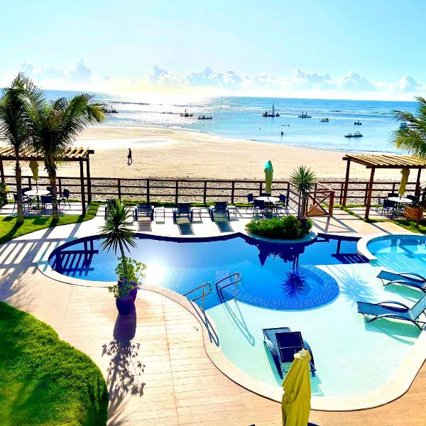 Exclusivo Apto em frente às piscinas naturais de Porto de Galinhas - Com vista frontal para o mar - Beira mar - Plage du Porto 101
