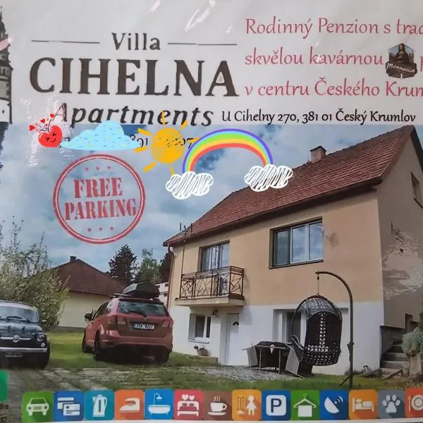Villa Cihelna apartments, hôtel à Tattern