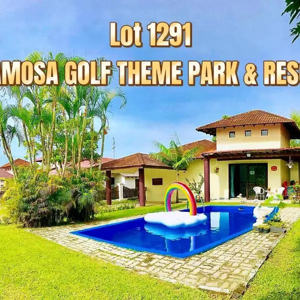 Melaka AFamosa Resort D'amour Comfortable and Healing With Theater Projector Private Villa With Garden View Swimming Pool, ξενοδοχείο σε Tampin