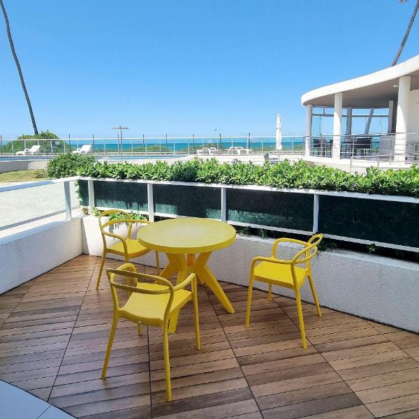 Frente Mar com Terraço Privativo e Pet Friendly