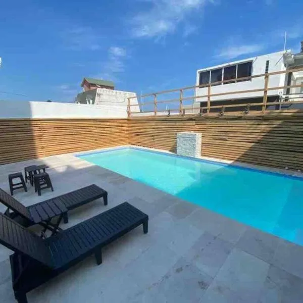 8pers -6camas AC -Alberca-Playa 3min Playas Vicente fox, hotel in Boca del Río