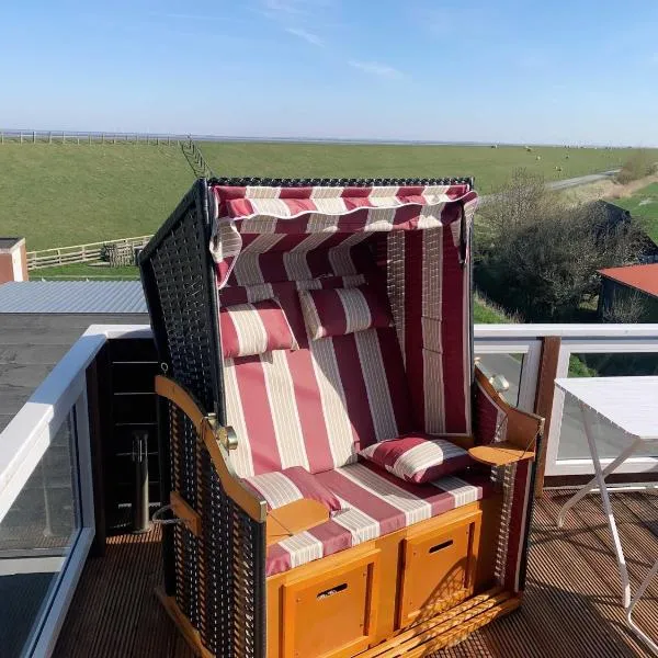 Unser Haus am Deich - Wohnung Meerblick, hotel en Nordstrand