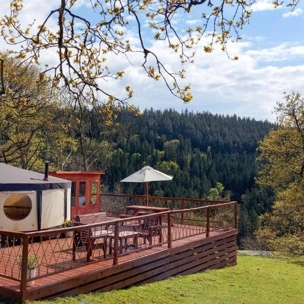 Cae Mawr Yurt Off-Grid Glamping, hotel v destinaci Machynlleth