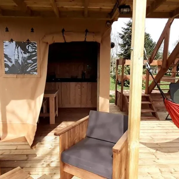 Tente Cabane du Camping Hautoreille – hotel w mieście Frécourt