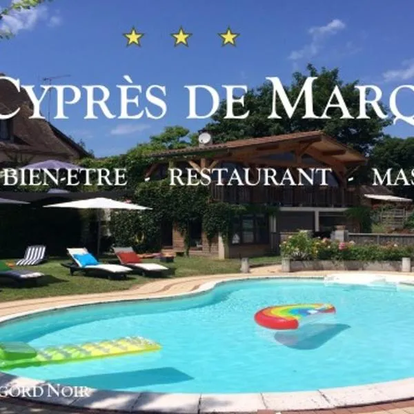 Hôtel Bien-Être Aux Cyprès de Marquay，韋澤爾河畔聖萊昂的飯店