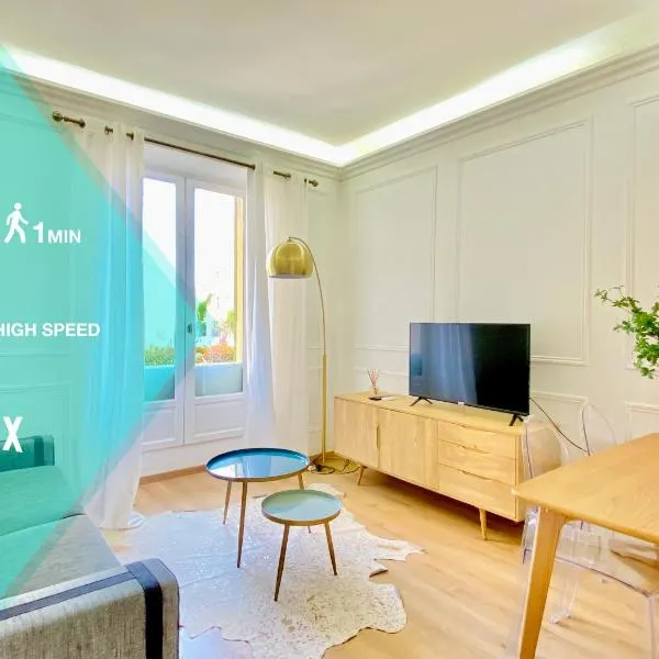 Designer Garden View AC, Fiber Wifi Heart of Monaco, hotel en Montecarlo
