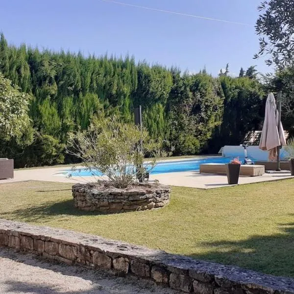 Studio avec terrasse privative et piscine – hotel w mieście Grillon