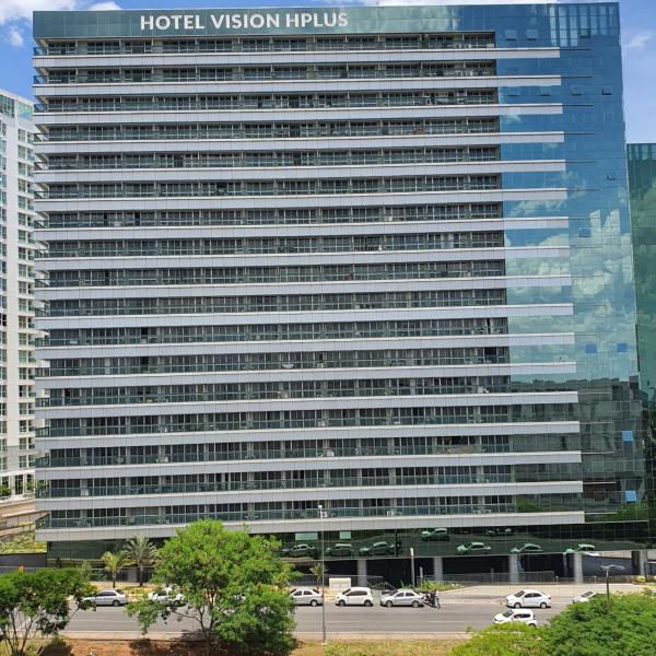 FLAT VISION EXECUTIVO PREMIUM, SHN QUADRA 1 BLOCO F, AO LADO DA ESPLANADA DOS MINISTÉRIOS, SMART-TV, WI-FI, FILTRO DE ÁGUA, PISCINA, ACADEMIA, SAUNA, ESTACiONAMENTO GRÁTIS, ESTAÇÃO DE RECARGA DE CARRO ELÉTRICO, RECEPÇÃO 24 hs BY REI DOS FLATS