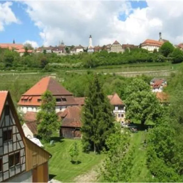 HERRNMÜHLE - Pension & Ferienwohnungen, hotel v destinaci Rothenburg ob der Tauber