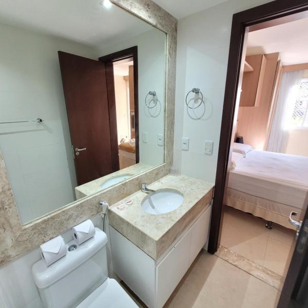THE SUN RESORT, SHTN TRECHO 2, ENXOVAL DE CAMA E BANHO, PISCINA AQUECIDA, VAGA DE GARAGEM, ACADEMIA, LAVANDERIA, CONVENIÊNCIA 24h, WI-FI, SMART TV, QUADRA DE AREIA, RECEPÇÃO 24h BY REI DOS FLATS - Foto 3