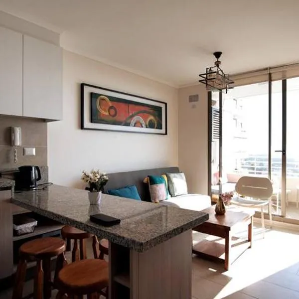 Hermoso departamento con vista al mar & piscina, hotel di Vina del Mar