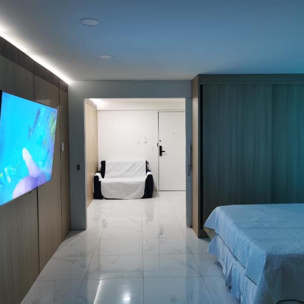PARADISE DELUXE- Apartamento de luxo em Hotel 4 estrelas - melhor vista de ponta negra - Foto 2