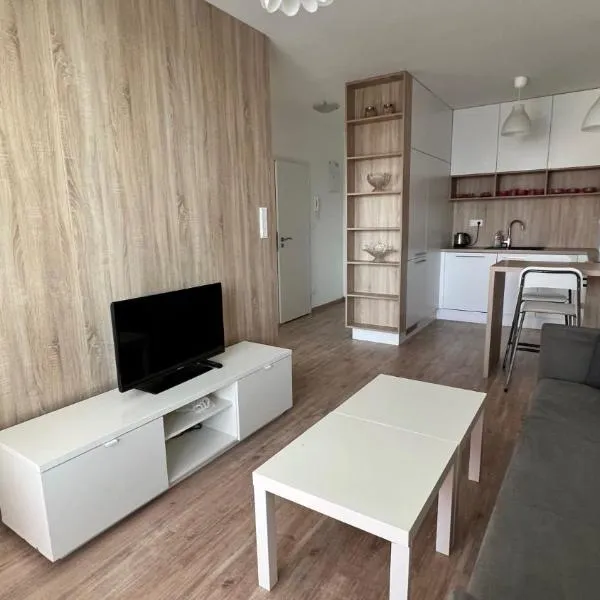 2 room apartment with terrace, Prievozska street, hotell i Trnávka