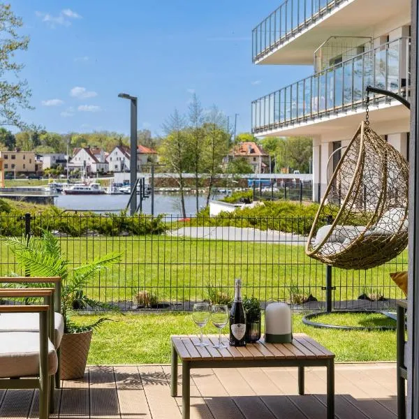 ApartView - ogród, taras, winda, widok na Jeziorak, Netflix i Max, parking, hotel v destinácii Iława