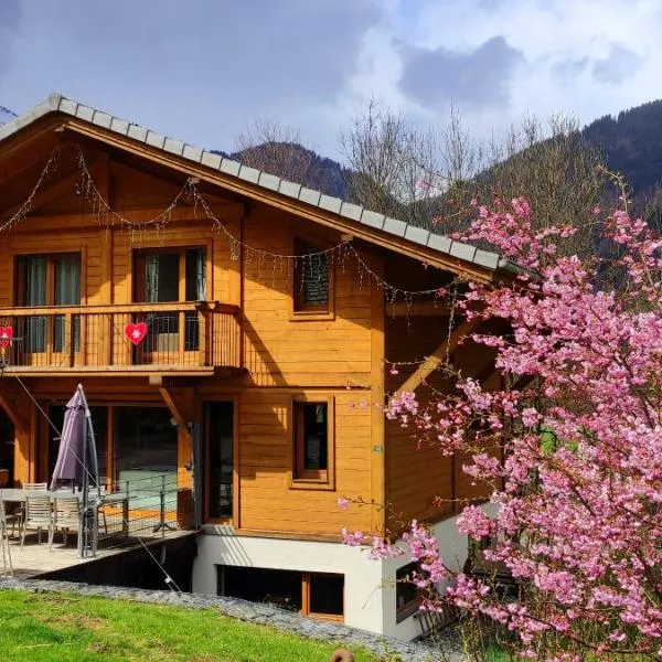 Chalet les Vagnys - Lac des Vernays, hotel v destinaci La Rivière-Enverse