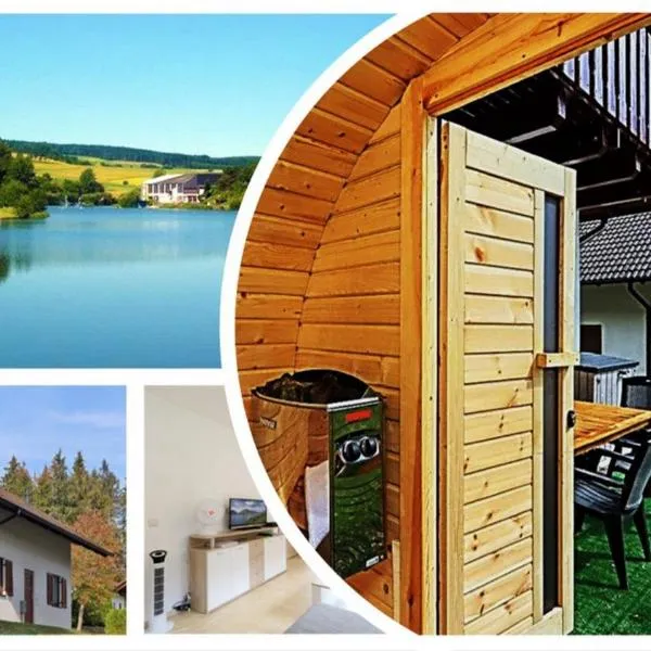 Seepark Kirchheim Ferienhaus bei Vera mit Sauna, hotel in Niederaula