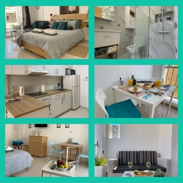 Ev Zin:Cozy, Newly rennovated, Studio, Swimming Pool B102, хотел в Nea Paphos