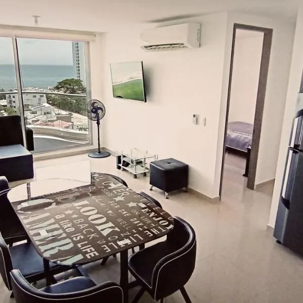 Rodadero - Hermoso Apartamento con vista al Mar, Piscina y Playa Aragoa - Santa Marta, hotel v destinaci Gaira