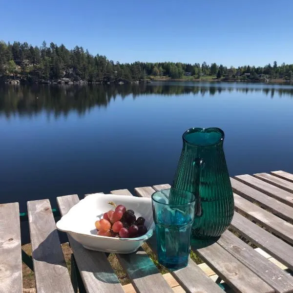 Lyseren waterfront cabin, hotell i Mysen