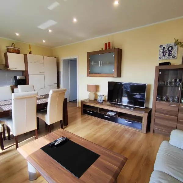Apartament GórnyŚląsk blisko jeziora - 120qm - 3 sypialnie z parkingiem i klimatyzacją - Flat UpperSilesia with Parking & air conditioning - Ferienwohnung OberSchlesien mit 3 Schlafzimmern inklusive Parkplatz und Klima - Nähe Badesee und Sandstrand, hotel in Niewiesze