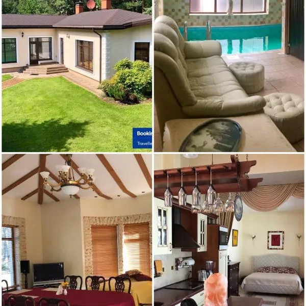 Guests house with amazing pool and sauna, hotel v destinaci Babīte