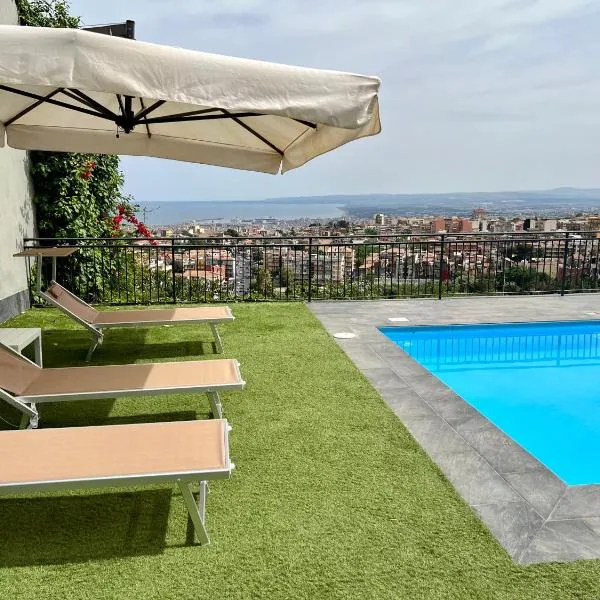 Villa Leucatia, hotell i Sant’Agata Li Battiati 