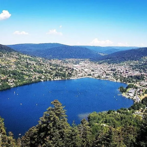 "Chez Vivi" logement 6 p classé 3 étoiles dans une belle maison au calme avec grande terrasse, balcon indépendant et wifi gratuite, hôtel à Gérardmer